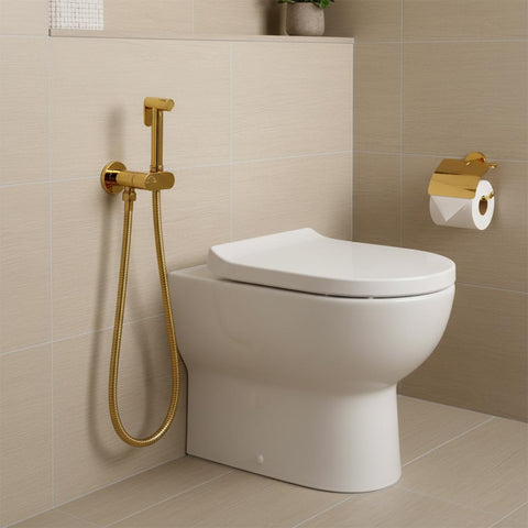 gold shower bidet douche set 