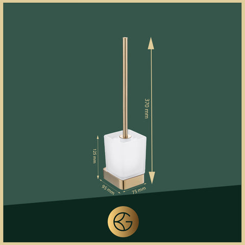 brushed gold toilet brush holder