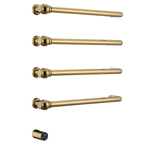 gold traditional electric towel radiator 