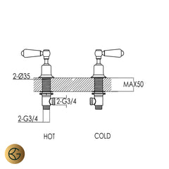 gold stop valves