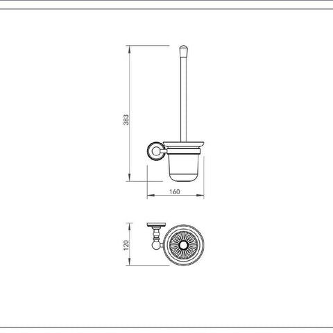 brass toilet bowl brush