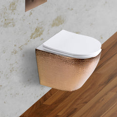 rose gold toilet seat