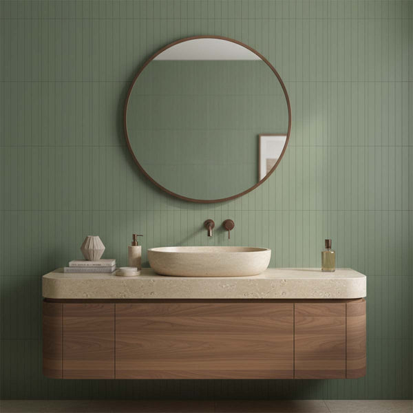 round bronze bathroom mirror