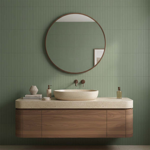 round bronze bathroom mirror