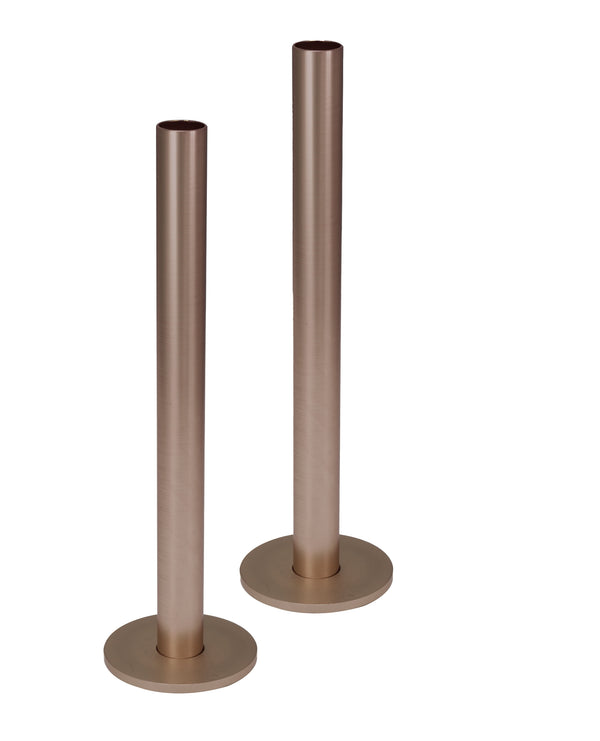 brushed bronze radiator pipe covers