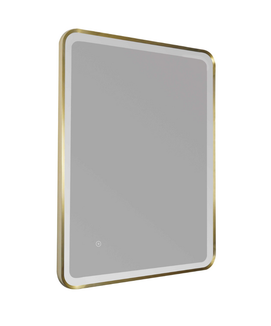 bathroom mirror with gold frame