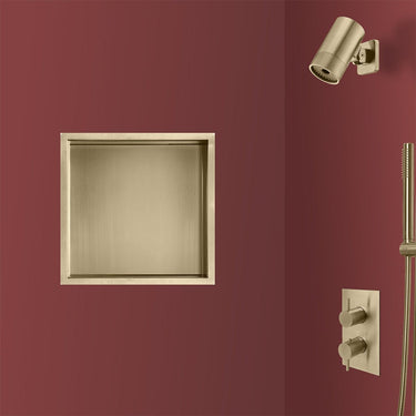 Gold Shower Niche - Square 300x300mm