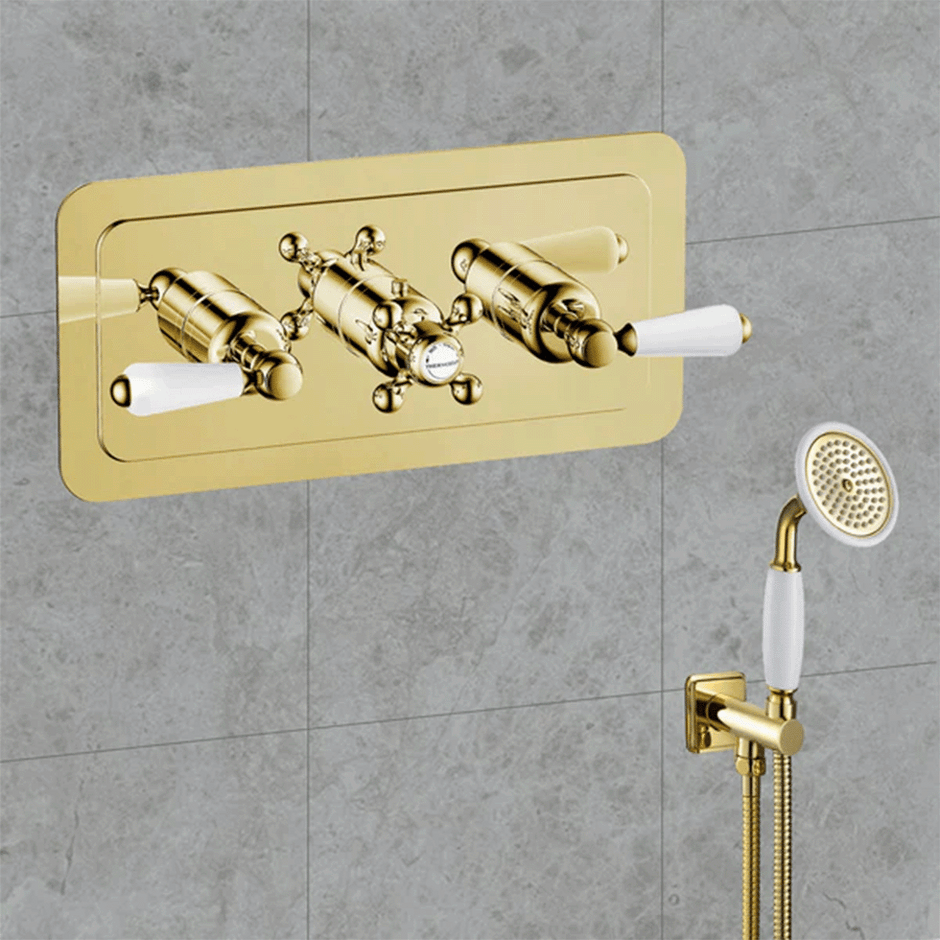 gold valves shower valves