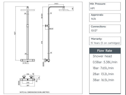 gold shower mixer thermostatic