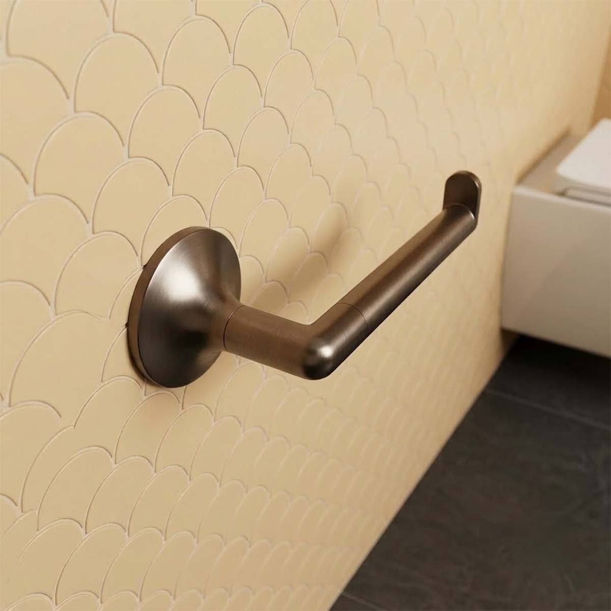 toilet paper roll holder brushed bronze 