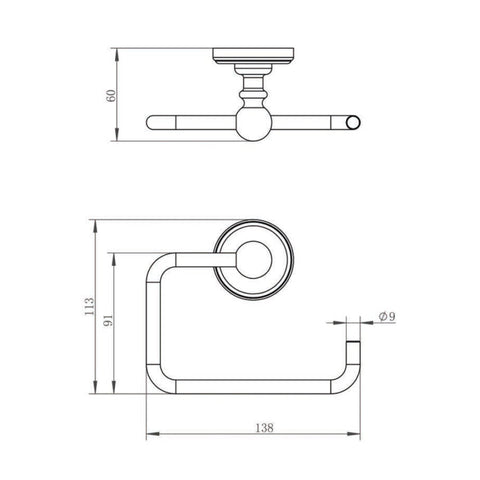 traditional toilet roll holders