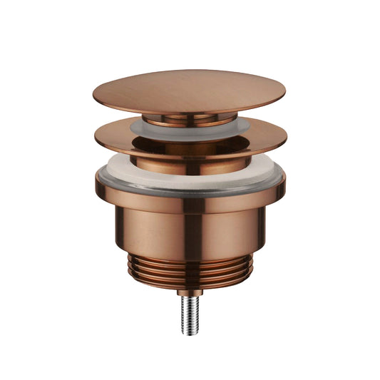 Universal slotted and unslotted waste brushed bronze  1000