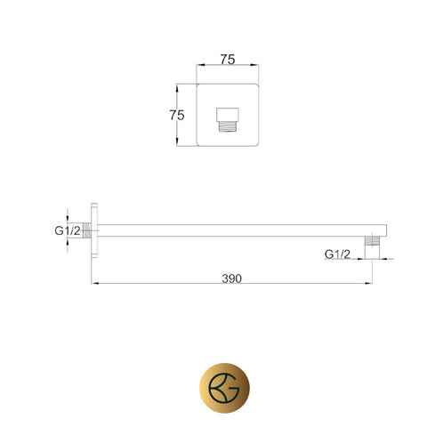 shower head arm