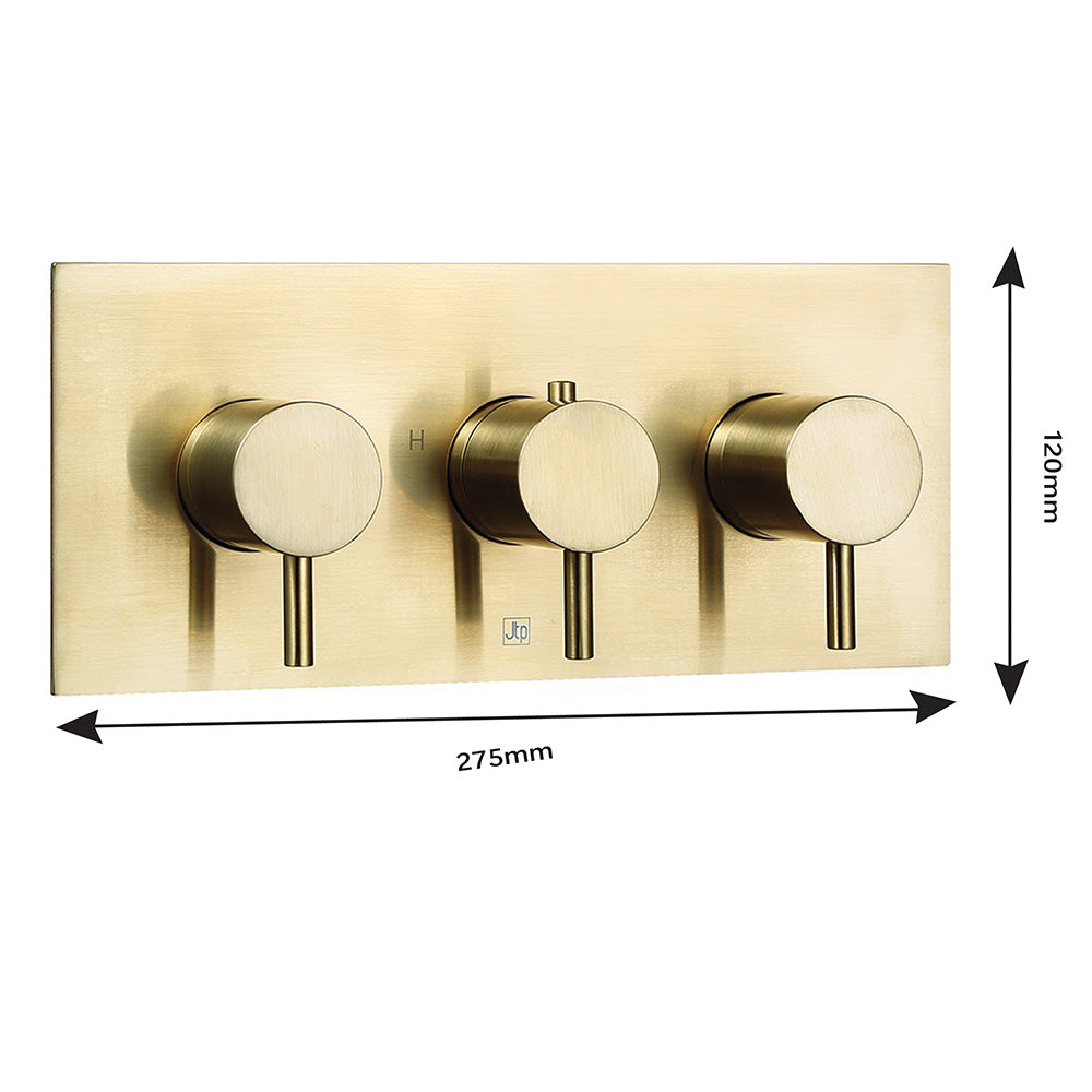 gold thermostatic shower valve