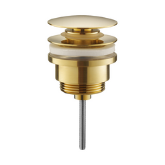 brushed gold universal unslotted unslotted basin waste