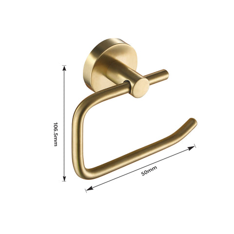 gold toilet paper holder wall