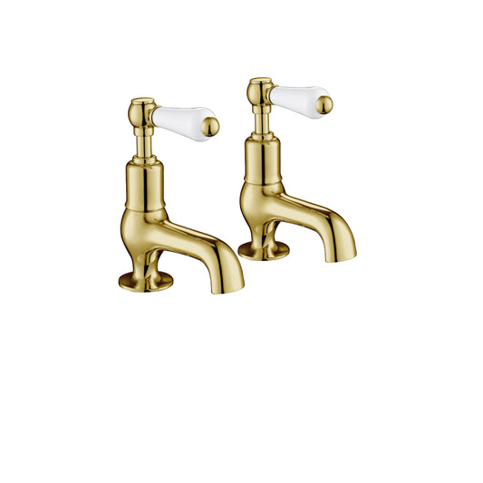 antique brass taps