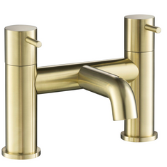 brushed gold bath filler tap