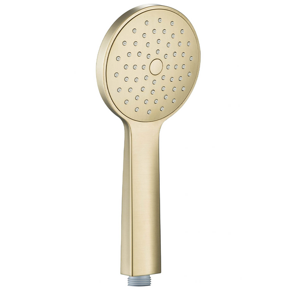 brushed brass handheld shower head