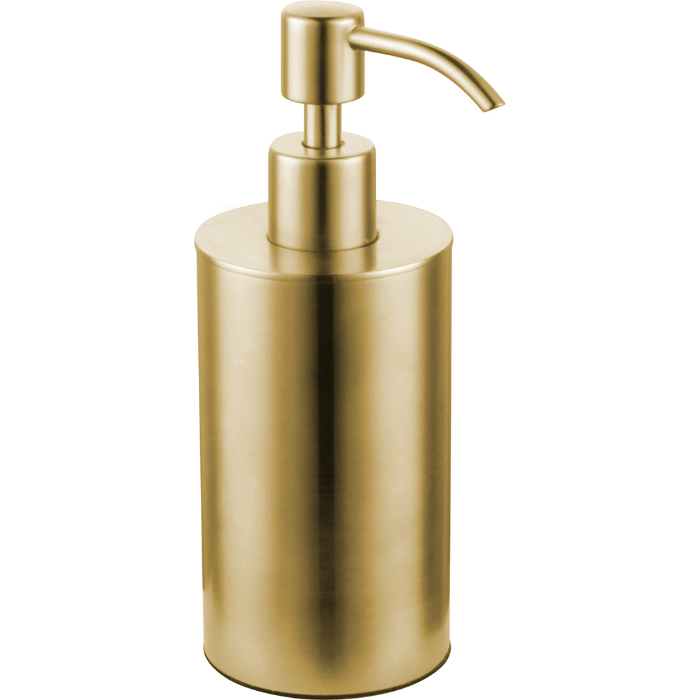 brushed gold soap dispenser