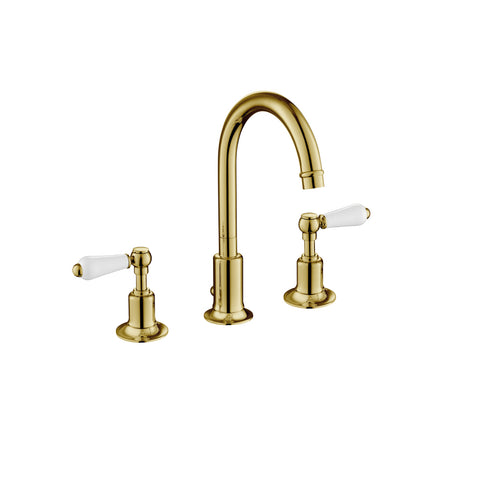 Traditional Deck-Mounted Basin Mixer Tap 3 Hole