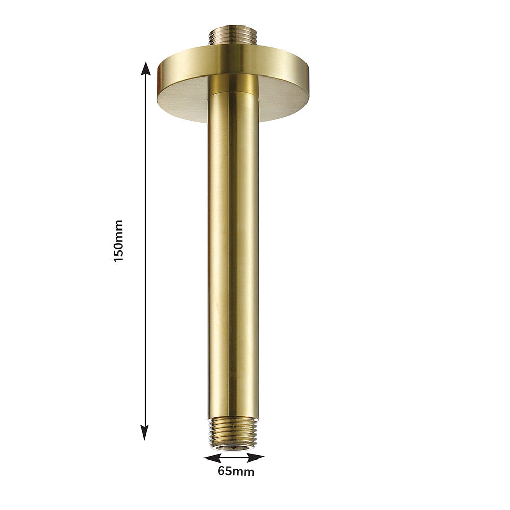 brass ceiling shower arm