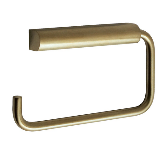 Wall-Mounted Toilet Roll Holder - Brushed Brass