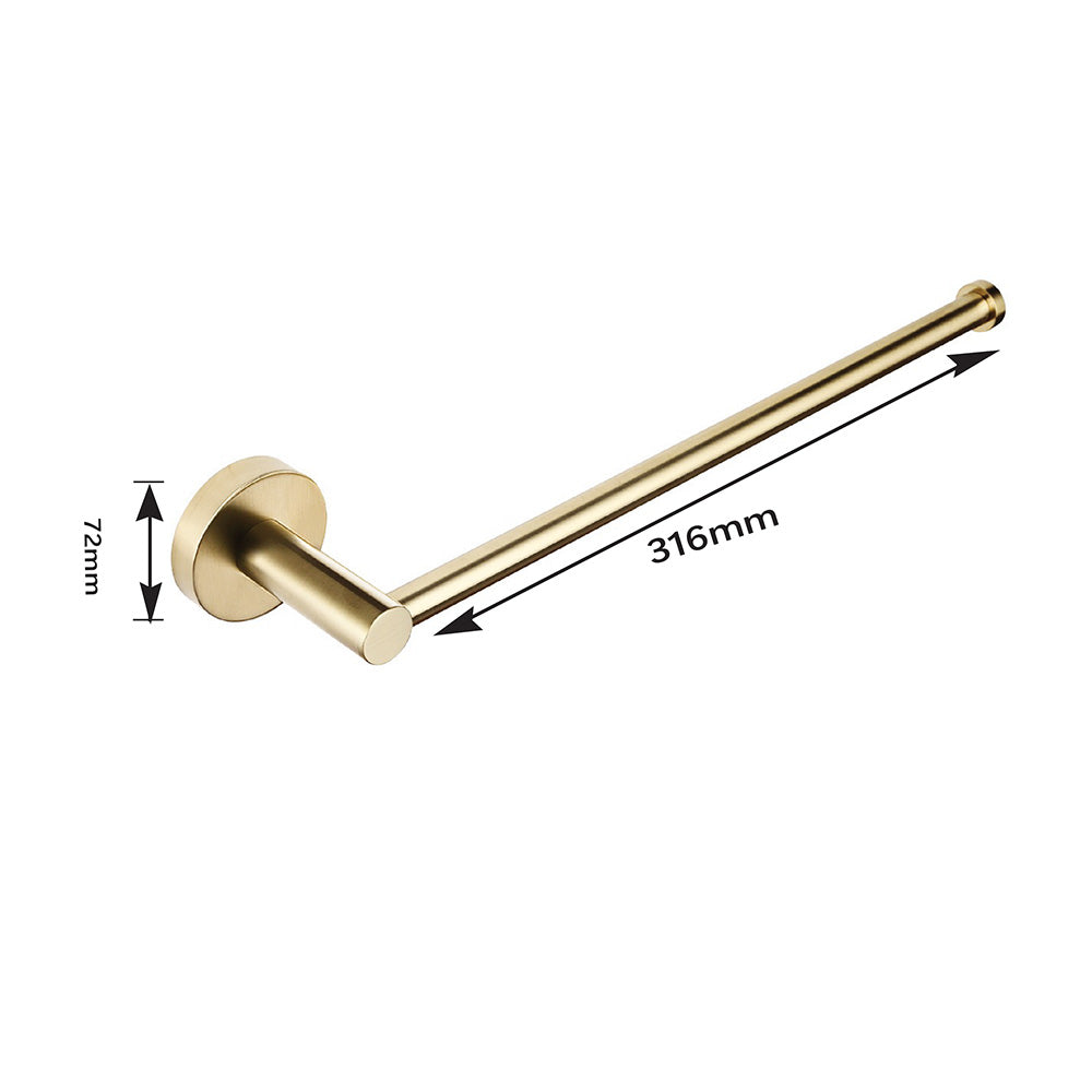 brushed gold towel rail uk