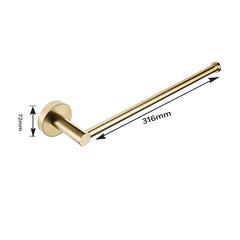 brushed gold towel rail uk