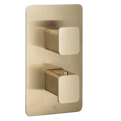 brushed brass shower valve