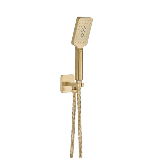 brushed brass handheld shower head 1000