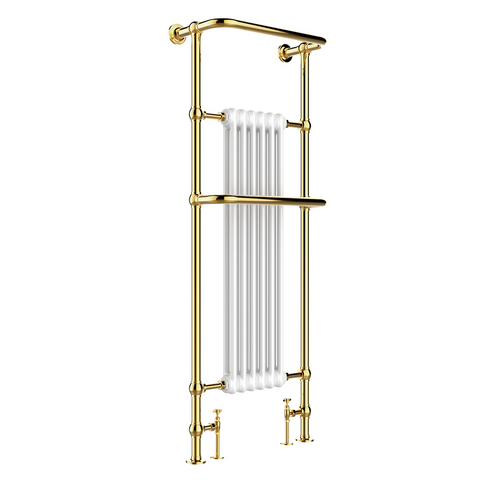 gold heated towel rail