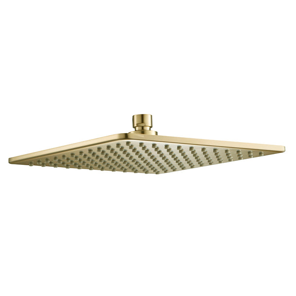 brushed brass shower head