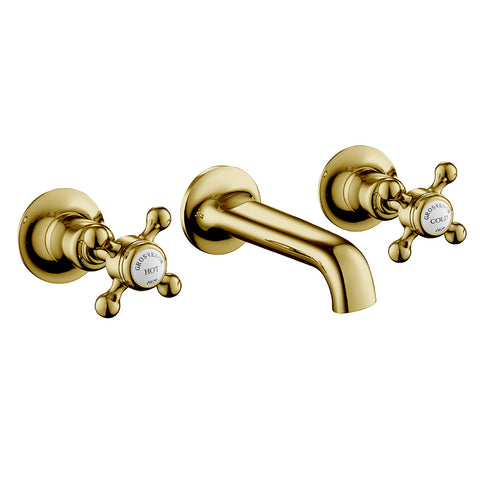 traditional brass bathroom taps