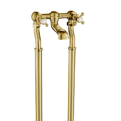 traditional freestanding gold bath tap