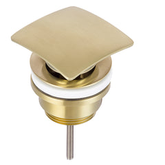 brushed gold basin waste