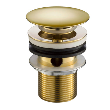 brushed gold basin waste