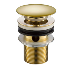 brushed gold basin waste