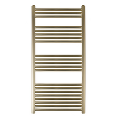 brushed brass towel rail radiator