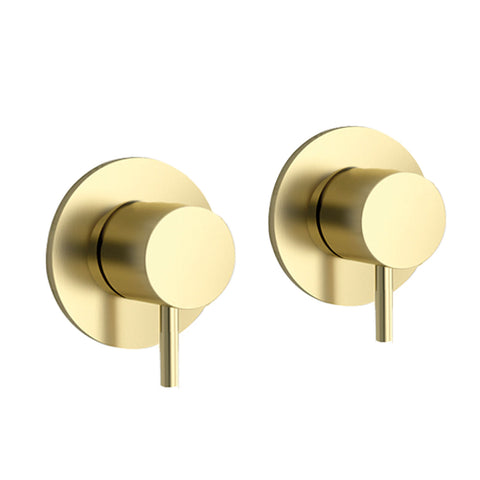 wall mounted bath valves brushed brass 
